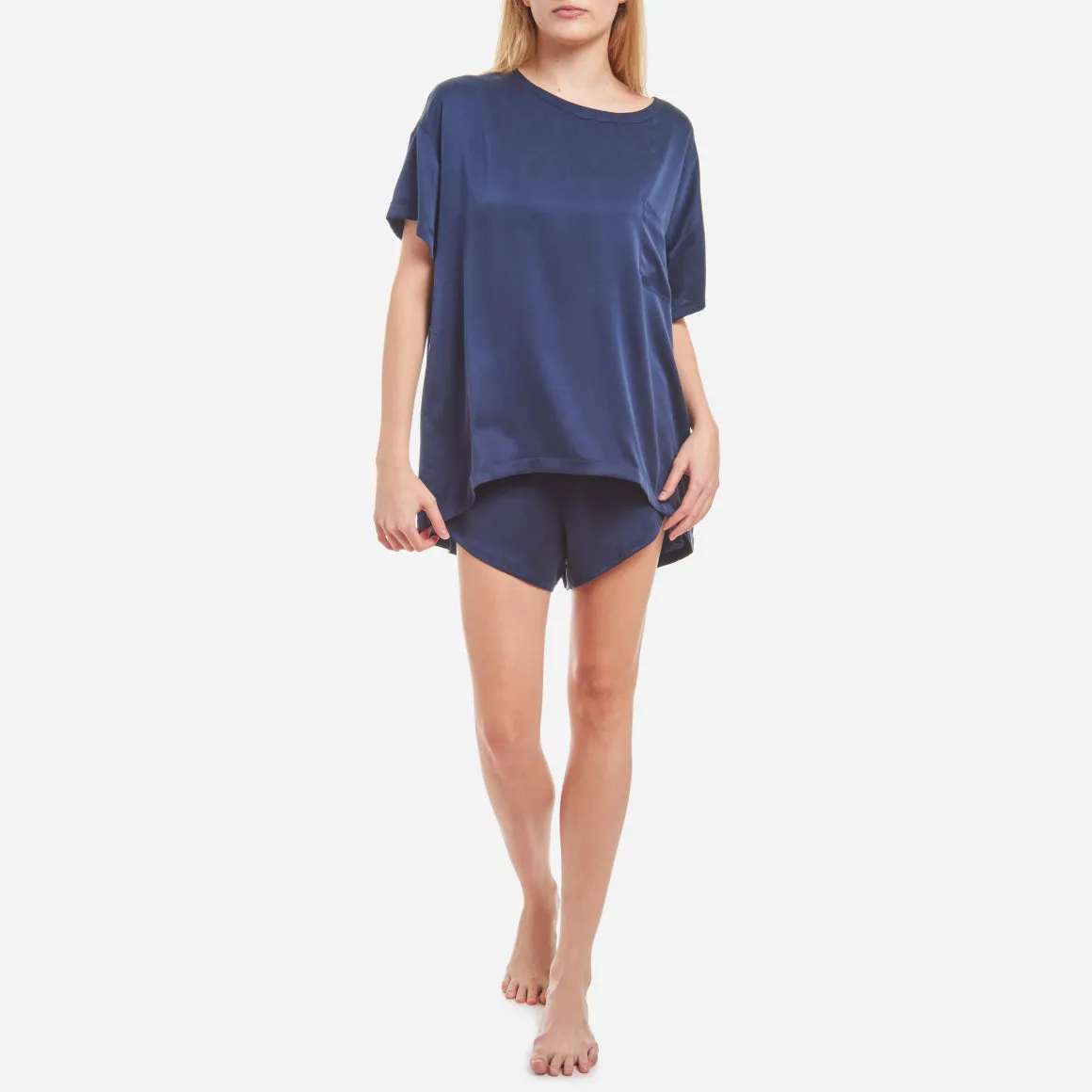 Washable Silk Tee Set