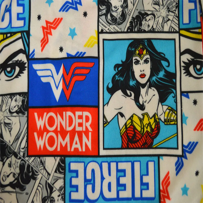 Wonder Woman Comic Strip Flannel Nightgown